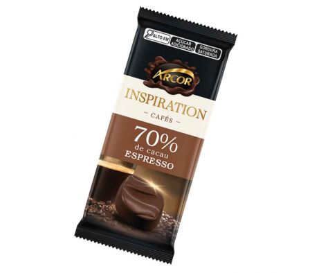 CHOCOLATE EN TABLETA ARCOR AMARGO CAFE ESP 80G 