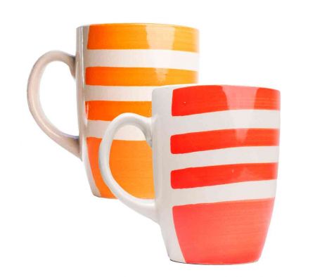 TAZA CERAMICA HANDPRINTED 10 REF: WJHP008