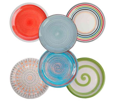 PLATO HAND PRINTED 10,5'' PORCELANA REF WJHP003