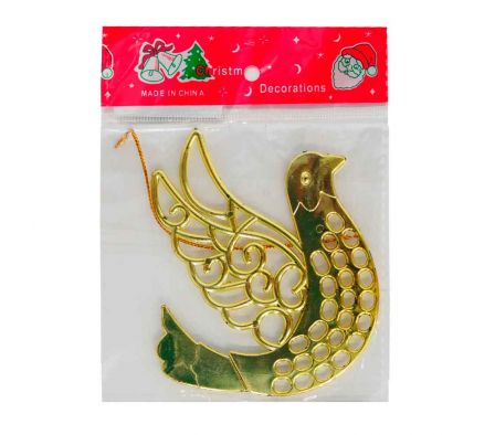PALOMA DORADA P/ARBOL NAVIDEÑO 9X10CM REF JQ-WFW22