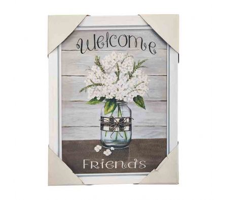 CUADRO C/DISEÑO D/FLORES 27*35CM REF 8291-11