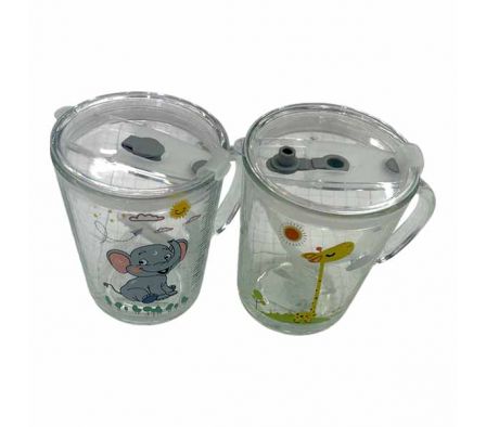 VASO C/TAPA 9X10CM VIDRIO REF 66254-5