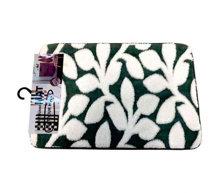 ALFOMBRA D/BAÑO ESTAMP FLORES 38X58CM REF 50514-10