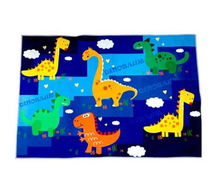 ALFOMBRA D/BAÑO ESTAMP DINOSAURIO 78X118CM REF 505
