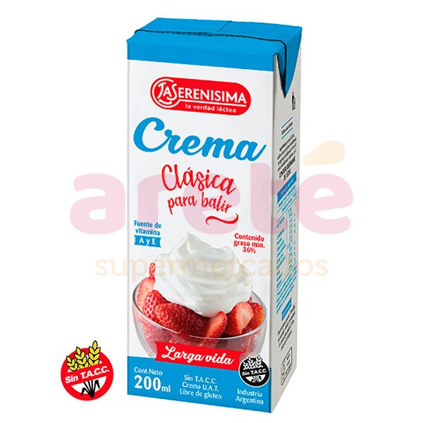 CREMA DE LECHE LACTOLANDA UAT 200GR