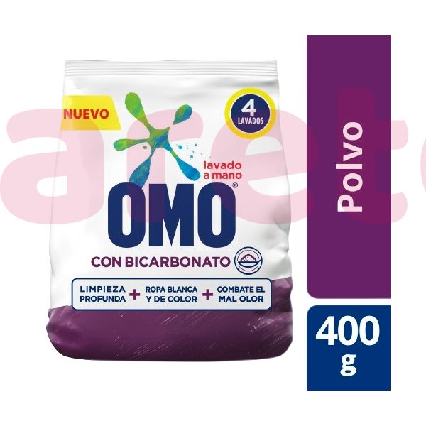 Liqui - Omo Detergente Polvo Lavado a Mano 400gr