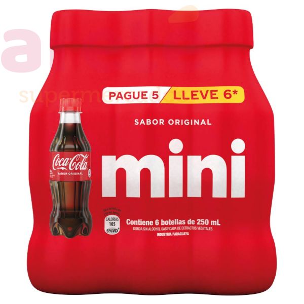 6 Pack Coca Cola Sabor Original 350ml. Lata - Supermercado de licores
