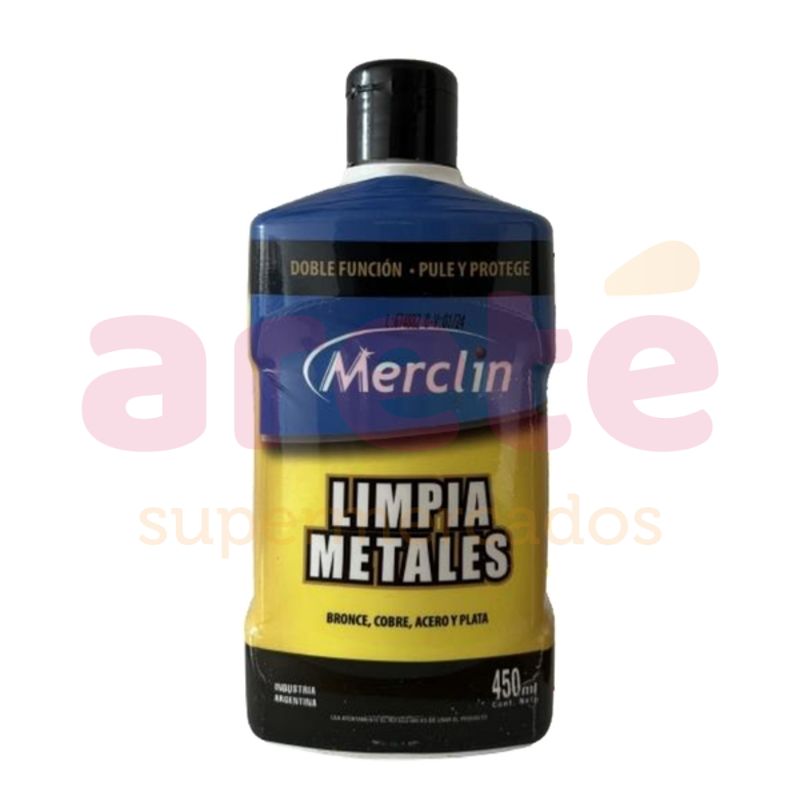 LIMPIA METALES MERCLIN CREMA X 230 ML.
